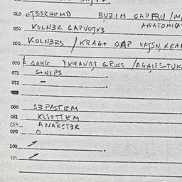 Eastern questionnaire, answ...