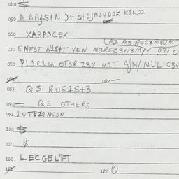 Eastern questionnaire, answ...