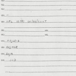 Eastern questionnaire, answ...