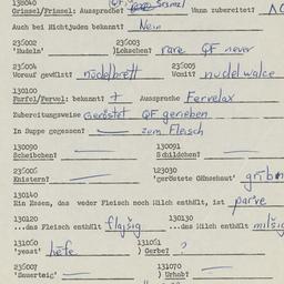 Western questionnaire, answ...