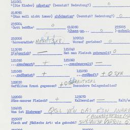 Western questionnaire, answ...