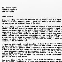 Letter from Louis Wirth to ...