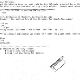 Announcements, 2005-04-28. ...