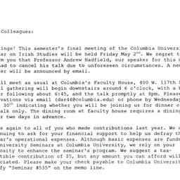 Announcements, 2003-05-02. ...