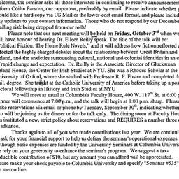 Announcements, 2003-10-03. ...