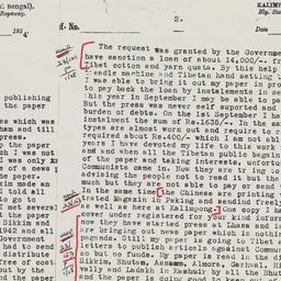 Correspondence and note on ...