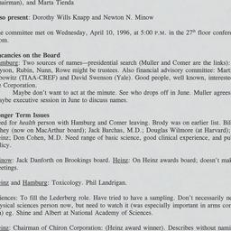 Nominating Committee