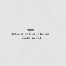 Meeting of the Board of Tru...
