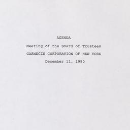 Meeting of the Board of Tru...