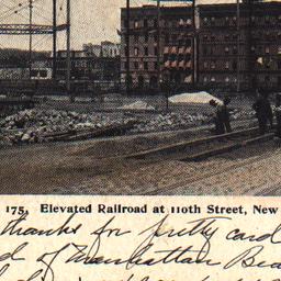 Elevated Railroad at 110th ...
