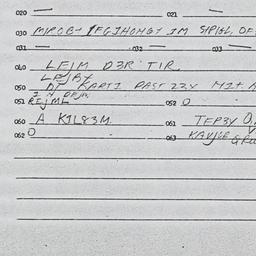 Eastern questionnaire, answ...