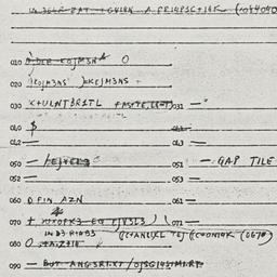 Eastern questionnaire, answ...