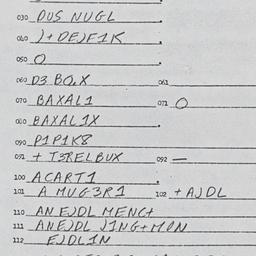 Eastern questionnaire, answ...
