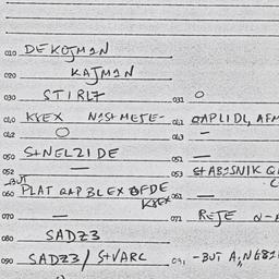 Eastern questionnaire, answ...