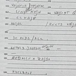 Eastern questionnaire, answ...