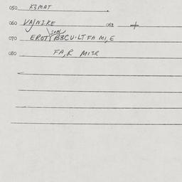Eastern questionnaire, answ...