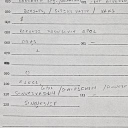 Eastern questionnaire, answ...