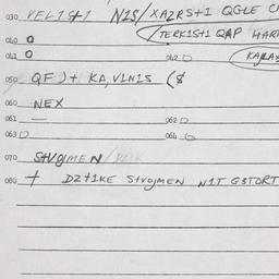 Eastern questionnaire, answ...