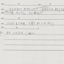 Eastern questionnaire, answ...