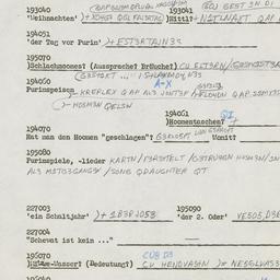 Western questionnaire, answ...