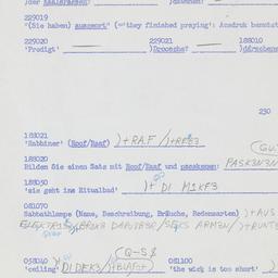 Western questionnaire, answ...