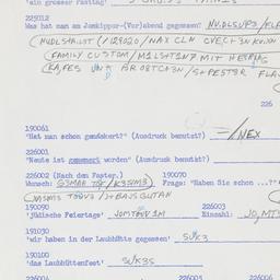Western questionnaire, answ...