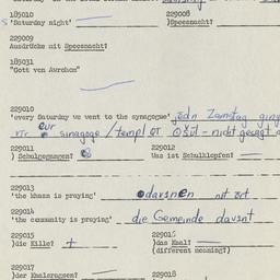 Western questionnaire, answ...