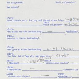 Western questionnaire, answ...