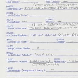 Western questionnaire, answ...