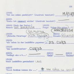Western questionnaire, answ...