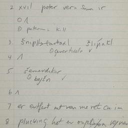 Eastern questionnaire, blue...
