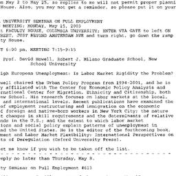 Announcements, 2003-05-15. ...