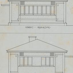 Street, rear elevations