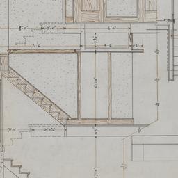 Stairway section, plan