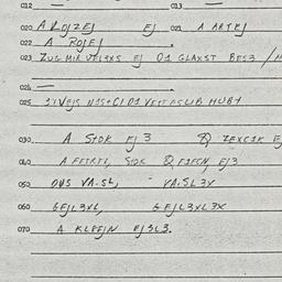 Eastern questionnaire, answ...