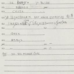 Eastern questionnaire, answ...