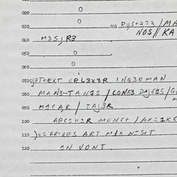 Eastern questionnaire, answ...