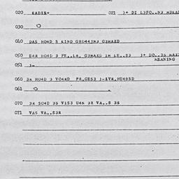 Eastern questionnaire, answ...
