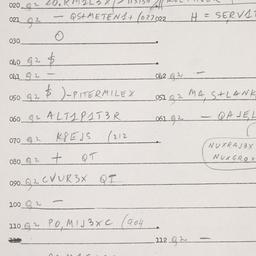 Eastern questionnaire, answ...