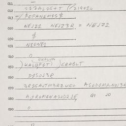 Eastern questionnaire, answ...