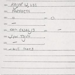 Eastern questionnaire, answ...