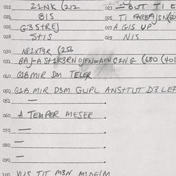 Eastern questionnaire, answ...