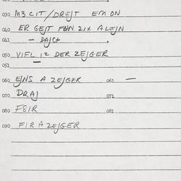 Eastern questionnaire, answ...