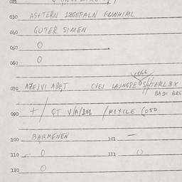 Eastern questionnaire, answ...