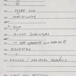 Eastern questionnaire, answ...