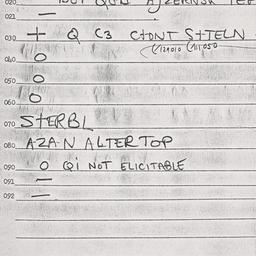 Eastern questionnaire, answ...