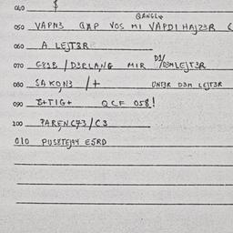 Eastern questionnaire, answ...