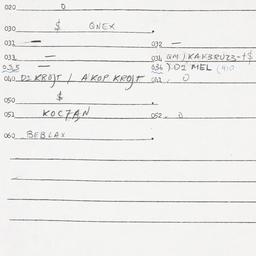Eastern questionnaire, answ...