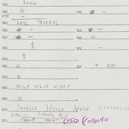 Eastern questionnaire, answ...