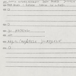 Eastern questionnaire, answ...